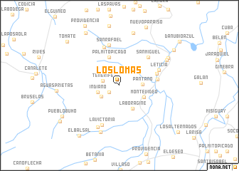 map of Los Lomas