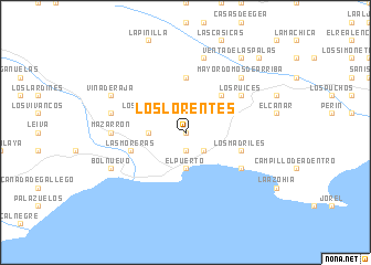 map of Los Lorentes