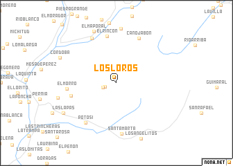 map of Los Loros