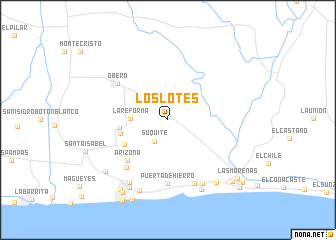 map of Los Lotes