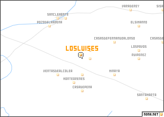 map of Los Luises