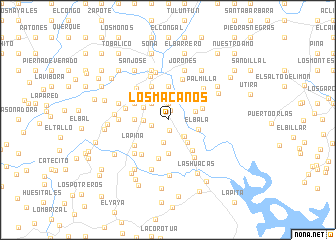 map of Los Macanos