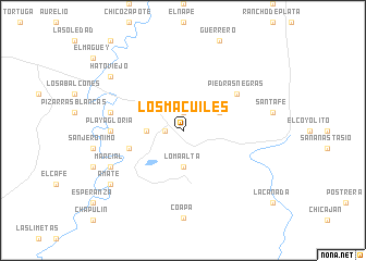 map of Los Macuiles