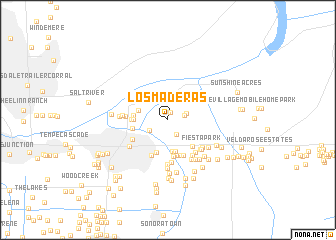 map of Los Maderas