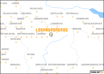 map of Los Madroñeros