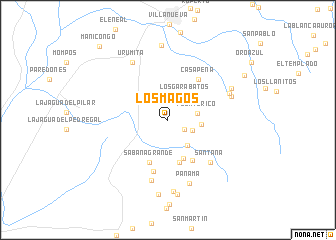 map of Los Magos