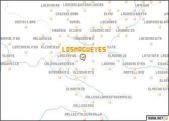 map of Los Magueyes