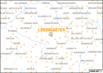 map of Los Magueyes