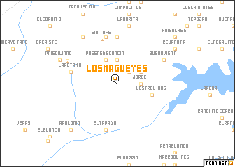 map of Los Magueyes