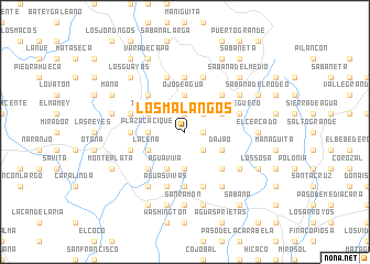 map of Los Malangos