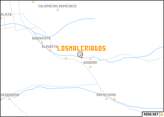 map of Los Malcriados