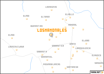 map of Los Mamonales