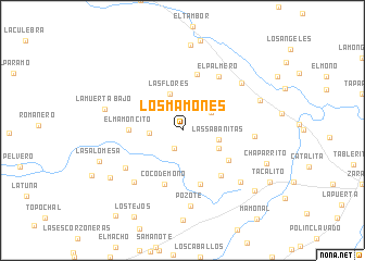 map of Los Mamones