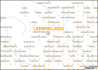 map of Los Manaclares