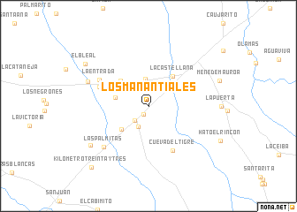 map of Los Manantiales