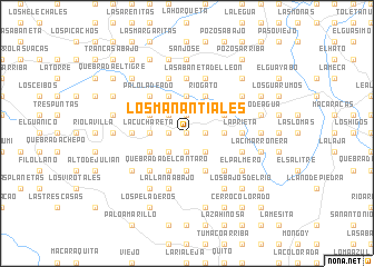 map of Los Manantiales