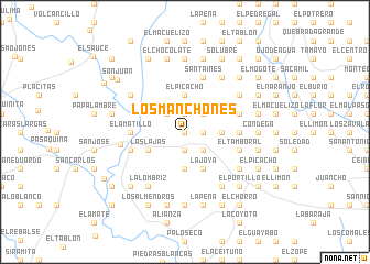 map of Los Manchones