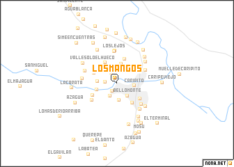 map of Los Mangos