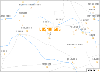 map of Los Mangos