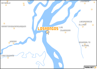 map of Los Mangos