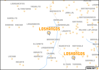 map of Los Mangos