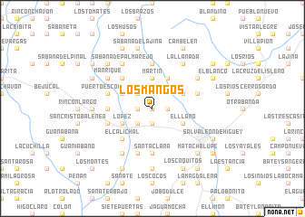 map of Los Mangos