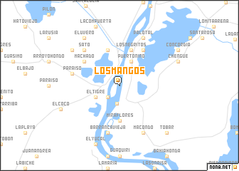 map of Los Mangos