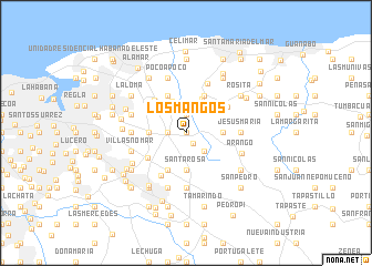 map of Los Mangos