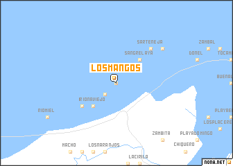 map of Los Mangos