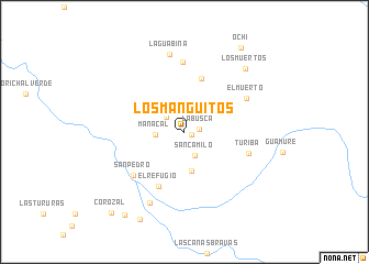 map of Los Manguitos