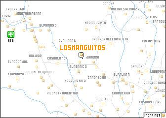 map of Los Manguitos