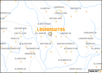 map of Los Manguitos