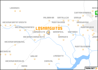 map of Los Manguitos