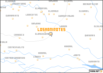 map of Los Manirotes