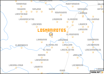 map of Los Manirotes