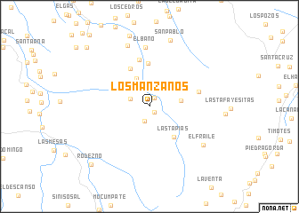 map of Los Manzanos