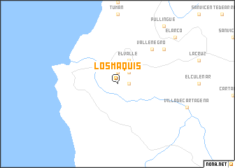 map of Los Maquis