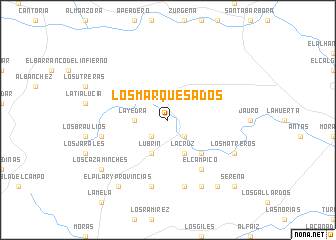 map of Los Marquesados