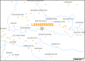 map of Los Marranos