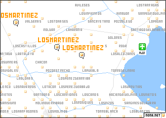 map of Los Martínez