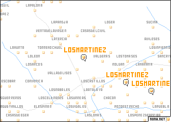 map of Los Martínez