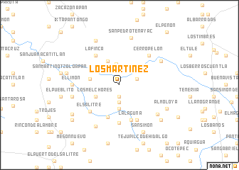 map of Los Martínez