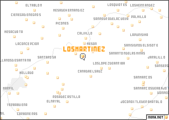 map of Los Martínez