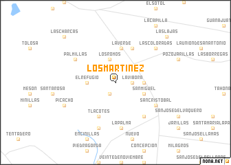 map of Los Martinez