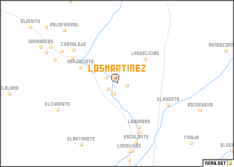 map of Los Martínez