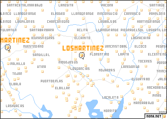 map of Los Martínez