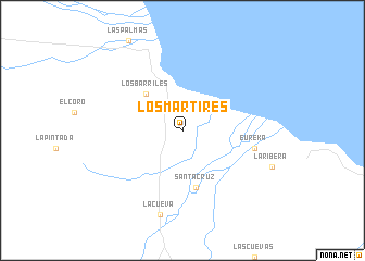 map of Los Mártires