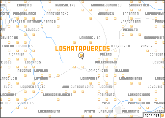 map of Los Mata Puercos