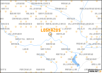 map of Los Mazos