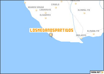 map of Los Médanos Partidos
